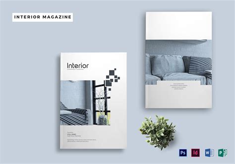 Printable Interior Design Magazine Template in PSD, Word, Publisher ...