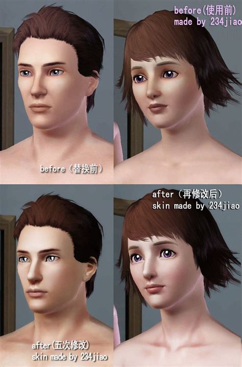 Mod The Sims Asian Skins Made By 234jiao TS3 Skin Replacements Add A