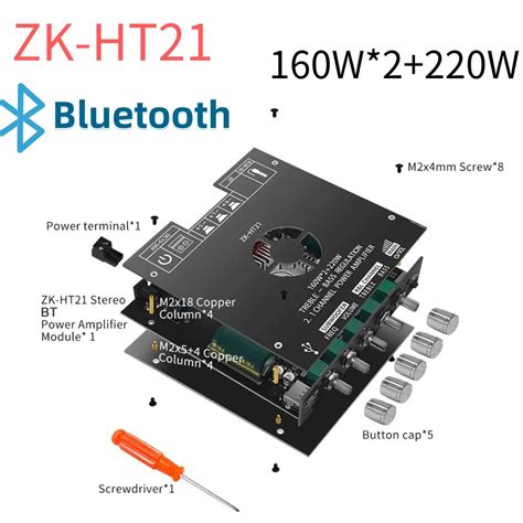 Zk Ht M Dulo Amplificador De Potencia Est Reo Tda E De Canales