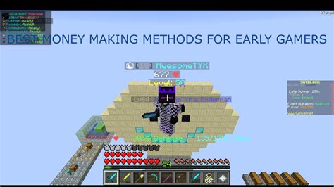 Best Money Making Methods In Hypixel Skyblock Early Game Youtube