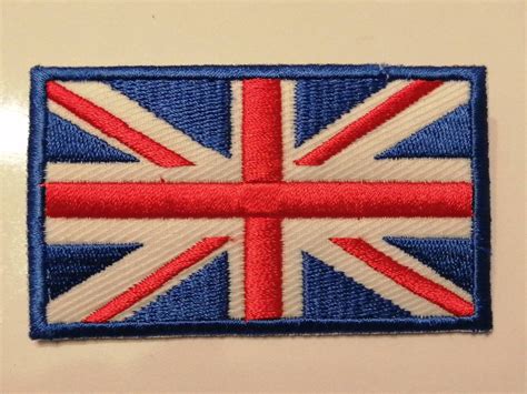 Uk Union Jack Flag Great Britain British Flag Patch Iron On Embroidered