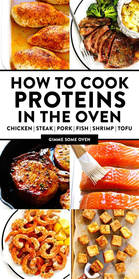 How To Cook Chicken, Steak, Pork, Fish, Shrimp and Tofu In The Oven ...