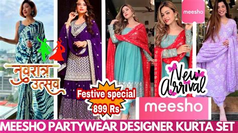 😍👗meesho Haulmeesho Party Wear Kurta Setsharara Setsaree 👗