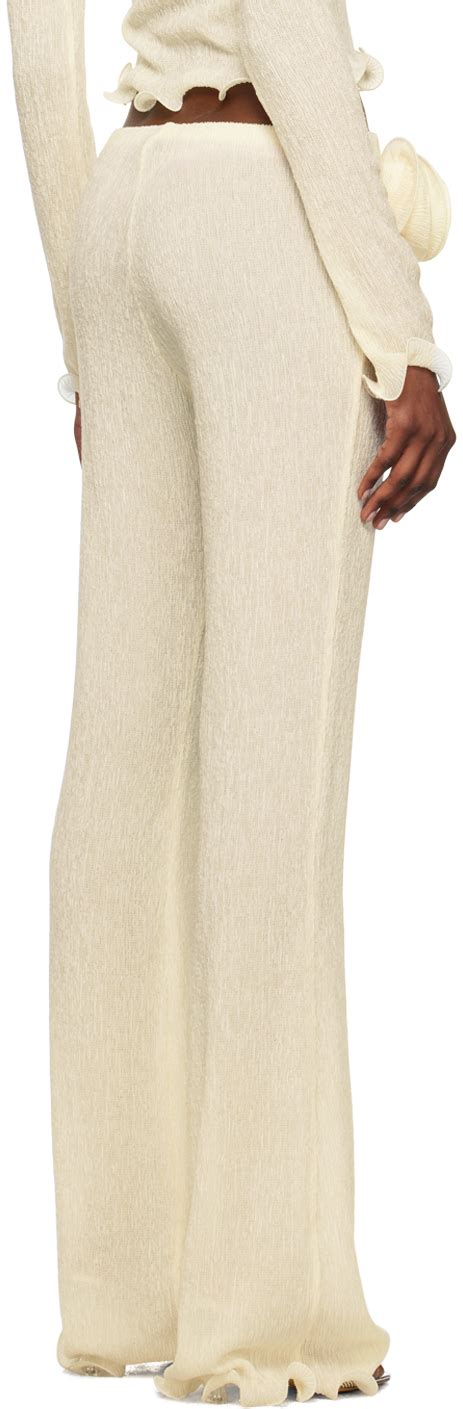 Magda Butrym Off White Flare Trousers Magda Butrym