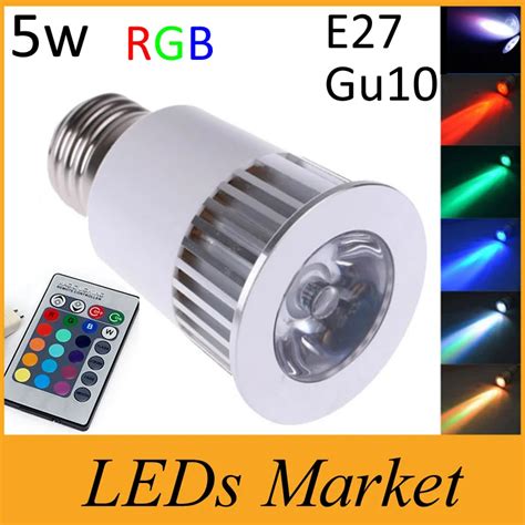 E27 Gu10 LED 16 Color Changing RGB Bulb Lamp AC85 265V Or Mr16 12V RGB