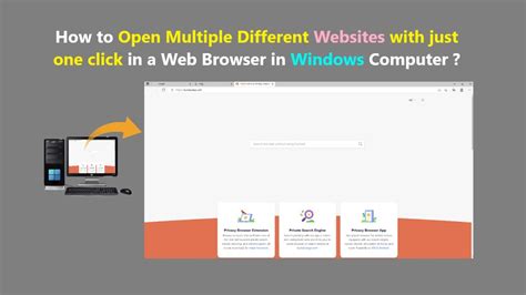 How To Open Multiple Different Websites With Just One Click In A Web