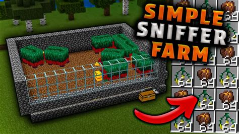 Easy 1 20 Sniffer Farm For Minecraft Bedrock Mcpe Youtube