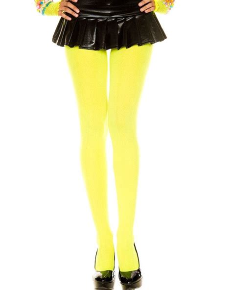 Womens 40 Denier Opaque Bright Neon Tights Etsy Uk