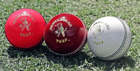 What are the three types of test cricket balls?