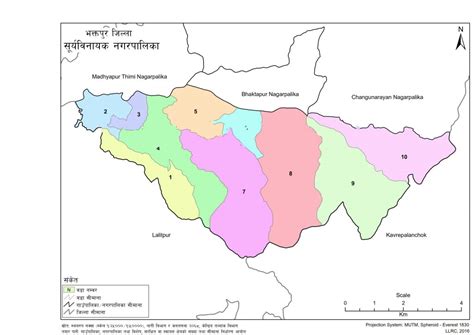 Map Of Suryabinayak Municipality Bhaktapur Nepal Nepal Archives