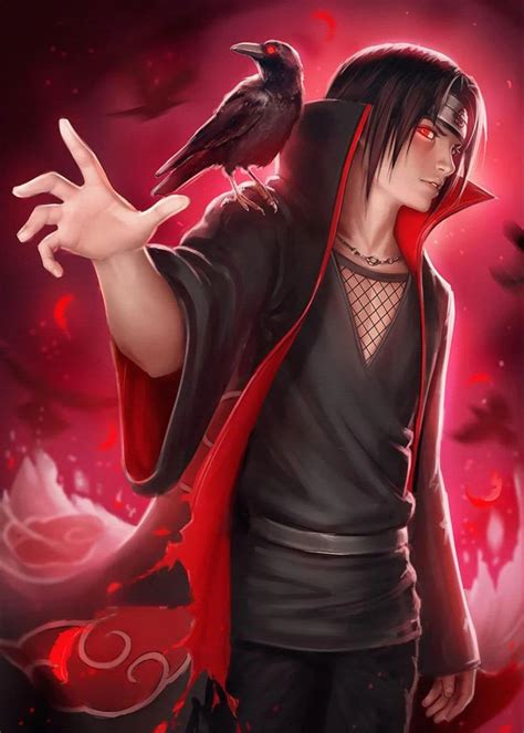 Itachi Anime Manga Poster Print Metal Posters Displate Itachi