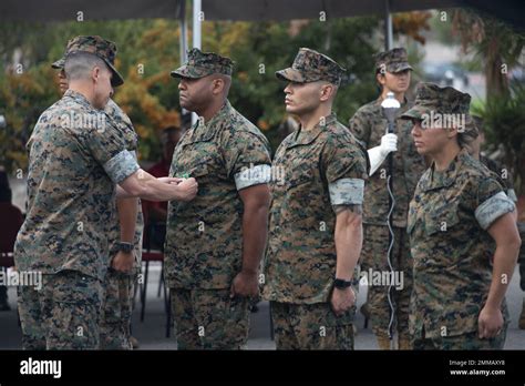 U S Marine Maj Gen Benjamin T Watson The Commanding General Of 1st