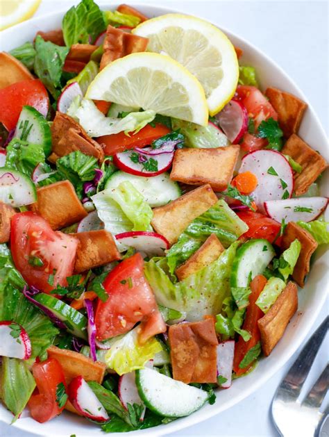 The Best Authentic Lebanese Fattoush Salad Recipe Cookin With Mima