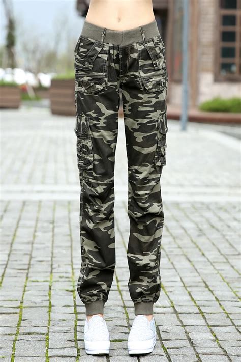 Nuevo 2017 Verano Pantalones De Camuflaje Para Mujer Pantalones De