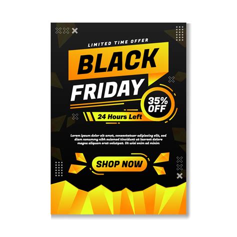 Black Friday Sale Poster Template 10504008 Vector Art at Vecteezy