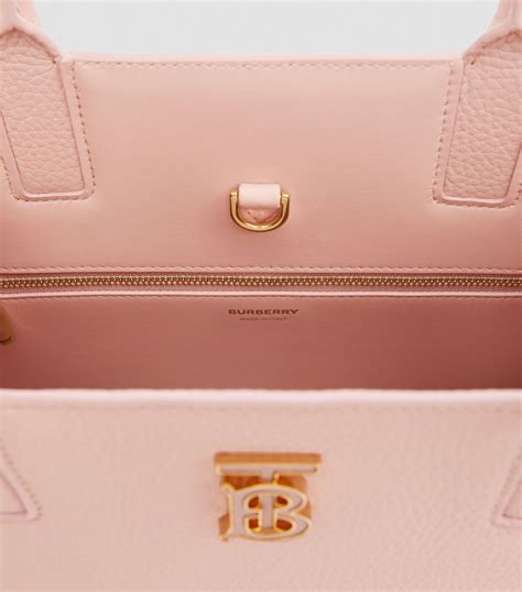 Burberry Pink Small Leather Frances Tote Bag Harrods Uk