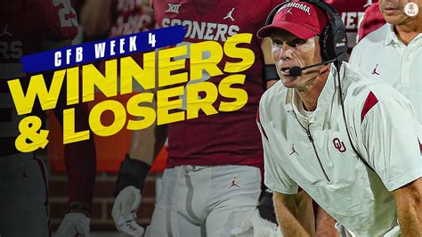 Biggest Winners And Losers From College Footballs Week 4 Slate I Cbs