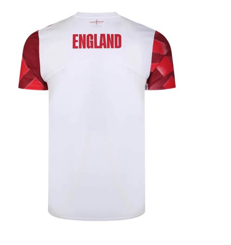 England Rugby Warm Up Jersey - White/Red | The Rugby Shop