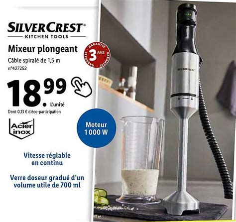 Promo Mixeur Plongeant Silvercrest Chez Lidl Icatalogue Fr