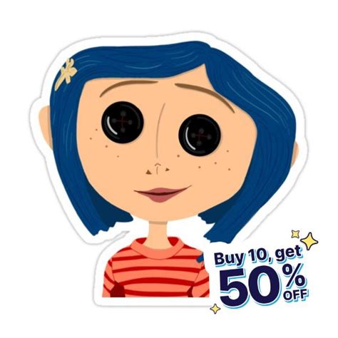 Coraline Doll Sticker For Sale By Choppakizzy Coraline Coraline