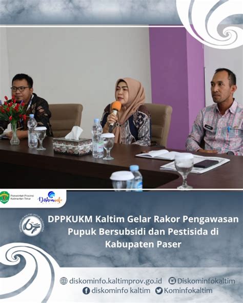 DPPKUKM Kaltim Gelar Rakor Pengawasan Pupuk Bersubsidi Dan Pestisida Di