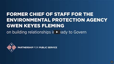 Gwen Keyes Fleming on building relationships in Ready to Govern • Partnership for Public Service