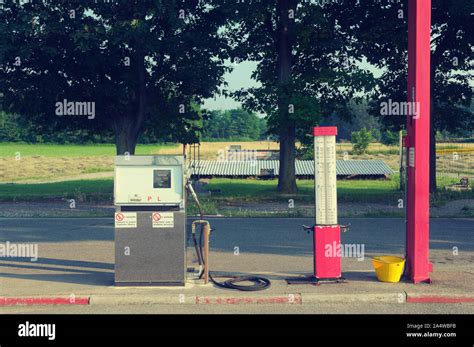 Petrol Station Air Pump Hi Res Stock Photography And Images Alamy