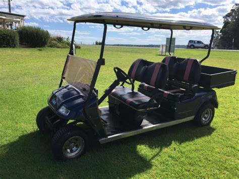 Emc 4 Seater Electric Golf Cart Buggy With Rear Tray And Mags 48v For