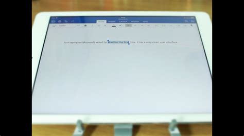 Microsoft Word For IPad First Look YouTube