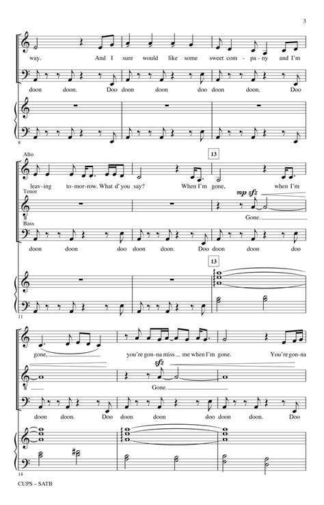 Cups (From Pitch Perfect) Sheet Music by Roger Emerson (SKU: 00119822) - Stanton's Sheet Music