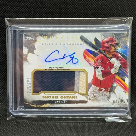 2023 Topps INCEPTION Dodgers Shohei Ohtani Autographed Card Tops WBC