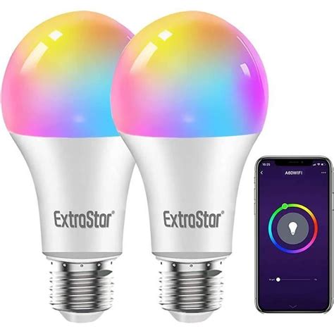 Extrastar Lot De Alexa Ampoule Led E Wi Fi Intelligente Ampoule