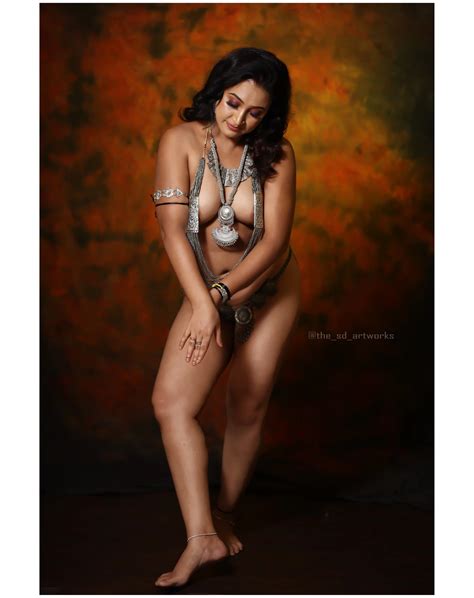 Exotic Desi MILF Goddess In Silver Jewellery Hiding Her Naked Tits And