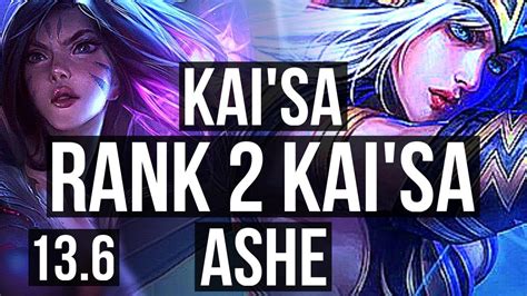 KAI SA Nautilus Vs ASHE Karma ADC Rank 2 Kai Sa Quadra 6 Solo