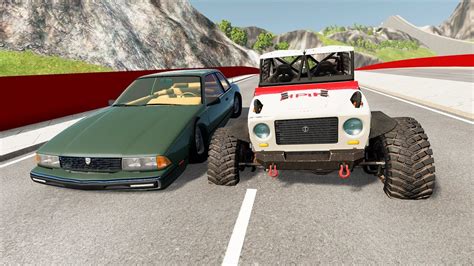 Racha De Carros At Bater Na Mureta Beamng Drive Multiplayer Youtube