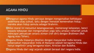 AGAMA DAN KEPERCAYAAN DI MALAYSIA - SEJARAH | PPT