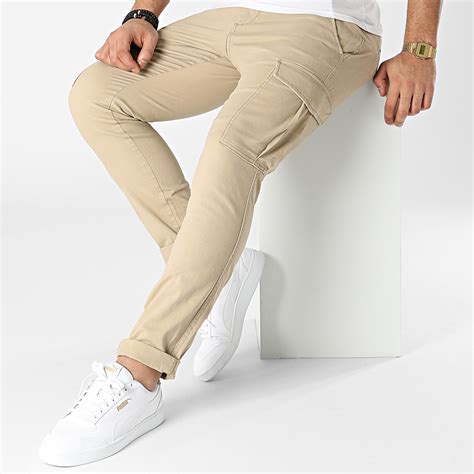 Jack And Jones Pantalon Cargo Slim Marco Joe Beige