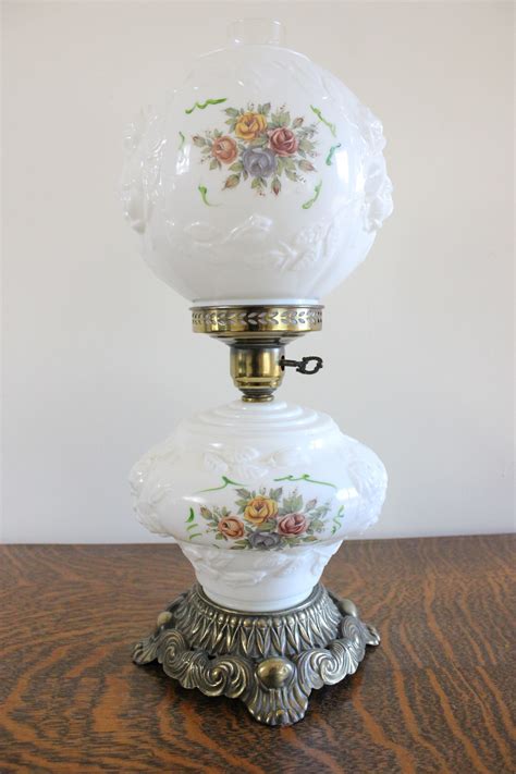 Victorian High Parlor Converted Glass Oil Lamp Ebth