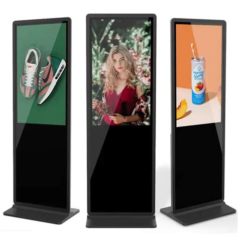 55 Inch Floor Standing Touch Screen Kiosk Advertising Player Digital