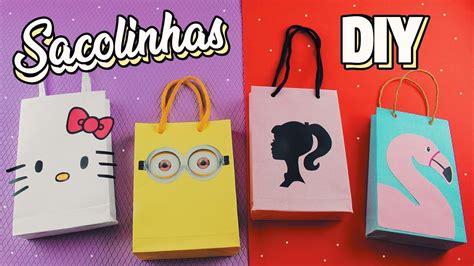 Como Fazer Sacolas De Papel Personalizadas F Cil E Barato Youtube