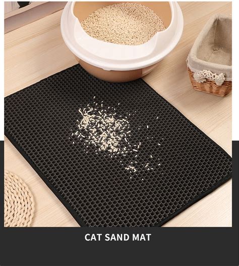 Waterproof Pet Cat Litter Mat Washable Foldable Double-layer | Etsy