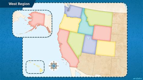 West Region Map Diagram | Quizlet