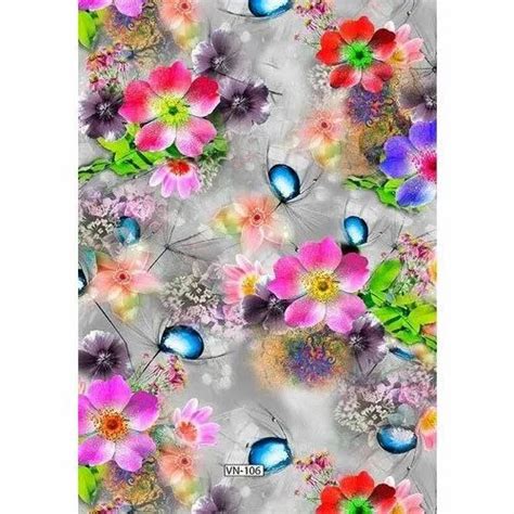 44 45 Floral Trendy Satin Digital Print Fabric Gsm 100 150 At Rs 82