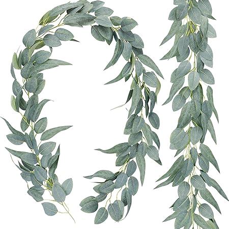 Amazon Dearhouse Artificial Eucalyptus Garland Faux Silk