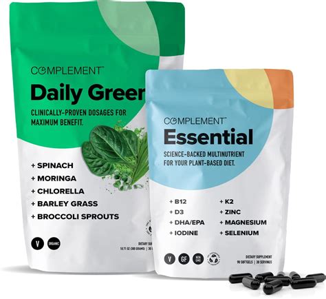 Complement Essential Vegan Multivitamin And Daily Green