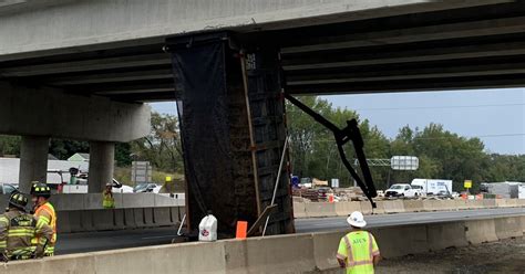 Dump Truck Stuck Under I 95 Bridge In Virginia