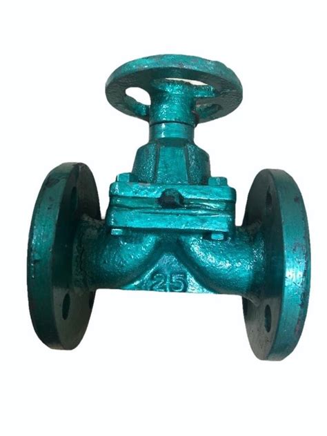 Body Cast Iron Flanges Rubber Lined Diaphragm Valves Valve Size 1