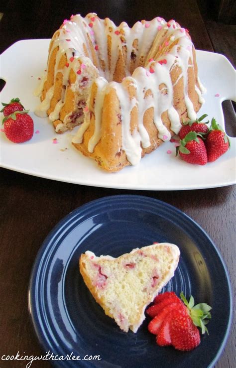 Cooking With Carlee Fresh Strawberries And Sour Cream Bundt Cake