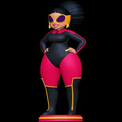 Odessa Drake Moon Girl And Devil Dinosaur D Print Model By Sillytoys