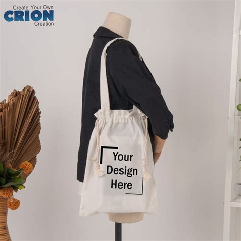 Jual Custom Dumpling Totebag Serut Blacu Desain Kamu Sendiri By Crion